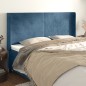 vidaXL Cabecero con orejas de terciopelo azul oscuro 183x16x118/128 cm vidaXL Cabecero con orejas de terciopelo azul oscuro 183x16x118/128 cm