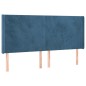 vidaXL Cabecero con orejas de terciopelo azul oscuro 183x16x118/128 cm vidaXL Cabecero con orejas de terciopelo azul oscuro 183x16x118/128 cm