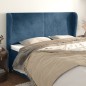 vidaXL Cabecero con orejas de terciopelo azul oscuro 183x23x118/128 cm vidaXL Cabecero con orejas de terciopelo azul oscuro 183x23x118/128 cm