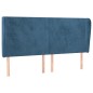 vidaXL Cabecero con orejas de terciopelo azul oscuro 183x23x118/128 cm vidaXL Cabecero con orejas de terciopelo azul oscuro 183x23x118/128 cm