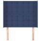 vidaXL Cabecero con orejas de tela azul 93x16x118/128 cm vidaXL Cabecero con orejas de tela azul 93x16x118/128 cm