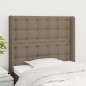 vidaXL Cabecero con orejas de tela gris taupe 83x16x118/128 cm vidaXL Cabecero con orejas de tela gris taupe 83x16x118/128 cm