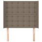 vidaXL Cabecero con orejas de tela gris taupe 93x16x118/128 cm vidaXL Cabecero con orejas de tela gris taupe 93x16x118/128 cm