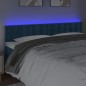 vidaXL Cabecero con LED de terciopelo azul oscuro 200x5x78/88 cm vidaXL Cabecero con LED de terciopelo azul oscuro 200x5x78/88 cm