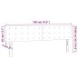vidaXL Cabecero con LED de terciopelo verde oscuro 180x5x78/88 cm