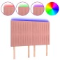 vidaXL Cabecero con luces LED terciopelo rosa 144x5x118/128 cm vidaXL Cabecero con luces LED terciopelo rosa 144x5x118/128 cm