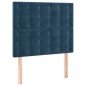 vidaXL Cabecero con luces LED terciopelo azul oscuro 90x5x118/128 cm vidaXL Cabecero con luces LED terciopelo azul oscuro 90x5x118/128 cm