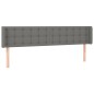 vidaXL Cabecero con LED de tela gris oscuro 163x16x78/88 cm vidaXL Cabecero con LED de tela gris oscuro 163x16x78/88 cm
