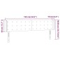 vidaXL Cabecero con LED de tela gris oscuro 163x16x78/88 cm vidaXL Cabecero con LED de tela gris oscuro 163x16x78/88 cm