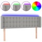 vidaXL Cabecero con LED de tela gris claro 147x16x78/88 cm vidaXL Cabecero con LED de tela gris claro 147x16x78/88 cm