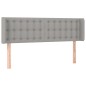 vidaXL Cabecero con LED de tela gris claro 147x16x78/88 cm vidaXL Cabecero con LED de tela gris claro 147x16x78/88 cm