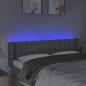 vidaXL Cabecero con LED de tela gris claro 147x16x78/88 cm vidaXL Cabecero con LED de tela gris claro 147x16x78/88 cm