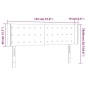 vidaXL Cabecero con LED de tela gris claro 147x16x78/88 cm vidaXL Cabecero con LED de tela gris claro 147x16x78/88 cm