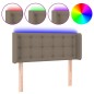 vidaXL Cabecero con LED de tela gris taupe 93x16x78/88 cm vidaXL Cabecero con LED de tela gris taupe 93x16x78/88 cm