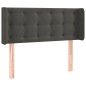 vidaXL Cabecero con LED de terciopelo gris oscuro 93x16x78/88 cm vidaXL Cabecero con LED de terciopelo gris oscuro 93x16x78/88 cm