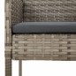 vidaXL Set comedor jardín 9 pzas y cojines ratán sintético negro gris vidaXL Set comedor jardín 9 pzas y cojines ratán sintético negro gris