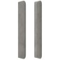 vidaXL Cabecero con LED de terciopelo gris claro 147x16x118/128 cm