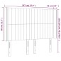 vidaXL Cabecero con LED de terciopelo gris claro 147x16x118/128 cm
