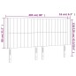 vidaXL Cabecero con LED de terciopelo verde oscuro 203x16x118/128 cm