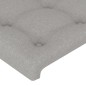 vidaXL Cabecero con LED de tela gris claro 103x16x118/128 cm vidaXL Cabecero con LED de tela gris claro 103x16x118/128 cm