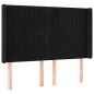 vidaXL Cabecero con LED de terciopelo negro 147x16x118/128 cm vidaXL Cabecero con LED de terciopelo negro 147x16x118/128 cm