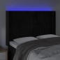 vidaXL Cabecero con LED de terciopelo negro 147x16x118/128 cm vidaXL Cabecero con LED de terciopelo negro 147x16x118/128 cm