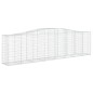 vidaXL Cestas de gaviones 15 uds forma de arco hierro 400x50x100/120cm vidaXL Cestas de gaviones 15 uds forma de arco hierro 400x50x100/120cm