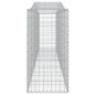 vidaXL Cestas de gaviones 15 uds forma de arco hierro 400x50x100/120cm vidaXL Cestas de gaviones 15 uds forma de arco hierro 400x50x100/120cm