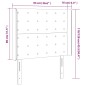 vidaXL Cabecero con LED de tela gris claro 93x16x118/128 cm vidaXL Cabecero con LED de tela gris claro 93x16x118/128 cm