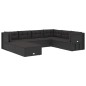 vidaXL Set de muebles de jardín 8 pzas y cojines ratán sintético negro vidaXL Set de muebles de jardín 8 pzas y cojines ratán sintético negro