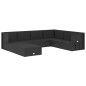 vidaXL Set de muebles de jardín 8 pzas y cojines ratán sintético negro vidaXL Set de muebles de jardín 8 pzas y cojines ratán sintético negro