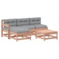 vidaXL Juego de muebles jardín 5 pzas y cojines madera abeto Douglas vidaXL Juego de muebles jardín 5 pzas y cojines madera abeto Douglas