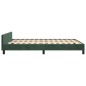 vidaXL Estructura cama con cabecero terciopelo verde oscuro 140x190 cm vidaXL Estructura cama con cabecero terciopelo verde oscuro 140x190 cm
