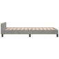 vidaXL Estructura de cama con cabecero terciopelo gris claro 90x190 cm vidaXL Estructura de cama con cabecero terciopelo gris claro 90x190 cm