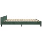 vidaXL Estructura cama con cabecero terciopelo verde oscuro 180x200 cm vidaXL Estructura cama con cabecero terciopelo verde oscuro 180x200 cm