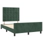 vidaXL Estructura cama con cabecero terciopelo verde oscuro 120x200 cm vidaXL Estructura cama con cabecero terciopelo verde oscuro 120x200 cm
