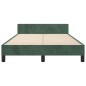 vidaXL Estructura cama con cabecero terciopelo verde oscuro 120x200 cm vidaXL Estructura cama con cabecero terciopelo verde oscuro 120x200 cm