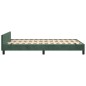 vidaXL Estructura cama con cabecero terciopelo verde oscuro 120x200 cm vidaXL Estructura cama con cabecero terciopelo verde oscuro 120x200 cm