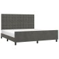 vidaXL Estructura cama con cabecero terciopelo gris oscuro 180x200 cm vidaXL Estructura cama con cabecero terciopelo gris oscuro 180x200 cm