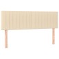 vidaXL Cama box spring con colchón tela color crema 140x200 cm vidaXL Cama box spring con colchón tela color crema 140x200 cm