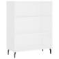 vidaXL Aparador alto madera contrachapada blanco 69,5x34x180 cm vidaXL Aparador alto madera contrachapada blanco 69,5x34x180 cm