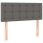 vidaXL Cama box spring con colchón cuero sintético gris 90x190 cm vidaXL Cama box spring con colchón cuero sintético gris 90x190 cm