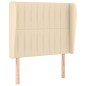 vidaXL Cama box spring con colchón tela color crema 90x200 cm vidaXL Cama box spring con colchón tela color crema 90x200 cm