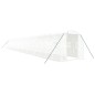 vidaXL Invernadero con estructura de acero blanco 40 m² 20x2x2 m vidaXL Invernadero con estructura de acero blanco 40 m² 20x2x2 m