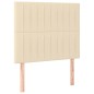 vidaXL Cama box spring con colchón tela color crema 90x190 cm vidaXL Cama box spring con colchón tela color crema 90x190 cm