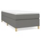 vidaXL Cama box spring con colchón tela gris oscuro 90x200 cm vidaXL Cama box spring con colchón tela gris oscuro 90x200 cm