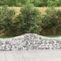 vidaXL Cestas gaviones 15 uds forma de arco hierro 200x50x40/60 cm vidaXL Cestas gaviones 15 uds forma de arco hierro 200x50x40/60 cm