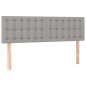 vidaXL Cama box spring con colchón tela gris claro 140x190 cm vidaXL Cama box spring con colchón tela gris claro 140x190 cm