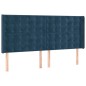 vidaXL Cama box spring con colchón terciopelo azul oscuro 180x200 cm vidaXL Cama box spring con colchón terciopelo azul oscuro 180x200 cm