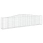 vidaXL Cestas de gaviones 6 uds forma de arco hierro 400x30x80/100 cm vidaXL Cestas de gaviones 6 uds forma de arco hierro 400x30x80/100 cm